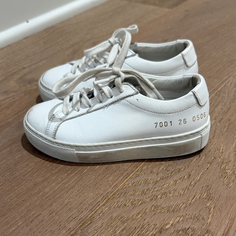 Common Projects / Toddler Leather White Low-Top Sneakers